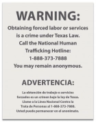 Texas Bilingual Human Trafficking Notice - Celtec