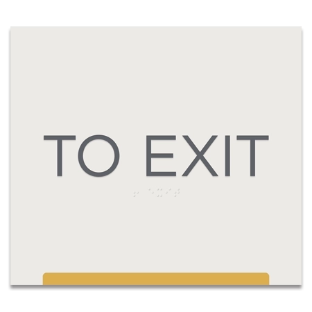 To Exit Egress Sign - CA Compliant