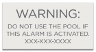 Utah Alarm Warning Sign