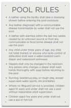 Utah Pool Rules Sign