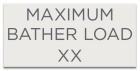 Virginia Maximum Bather Load Sign