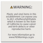 Warning Sign: Plastic and Vinyl -  Celtec Material