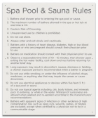 Washington DC Spa & Sauna Rules Sign