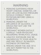 Wisconsin Spa Rules Sign