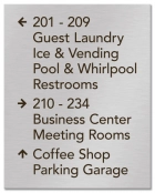 10-Line Directional Sign