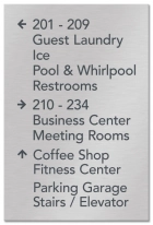 12-Line Directional Sign