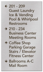 14-Line Directional Sign