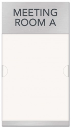 2-Line Meeting Room Sign w/Window