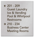 8-Line Directional Sign