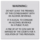 Alcohol Fine Warning - CO Compliant