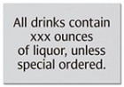 Alcohol Warning Sign - Alabama Compliant