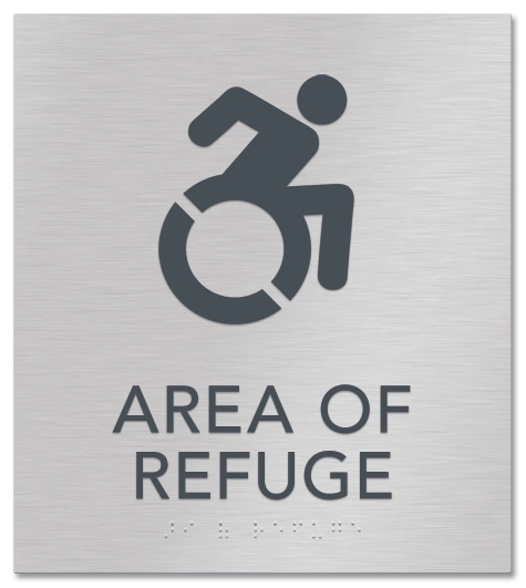 Area of Refuge Sign - Dynamic ISA Symbol