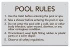 Arizona Pool and Spa Rules Sign