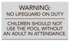 Arkansas No Lifeguard Sign