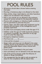 Arkansas Pool Rules Sign