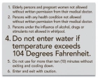 Atlanta, Georgia Spa Rules Sign