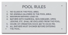Baldwin County, Alabama Pool Rules Sign