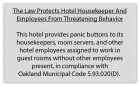 CA Housekeeper Protection Notice - 8 Pack - Self Adhesive