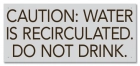 California Recirculated Pool Water Warning Sign
