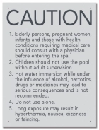 California Spa Rules Sign