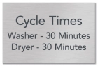 Cycle Times Sign