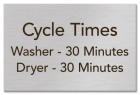 Cycle Times Sign