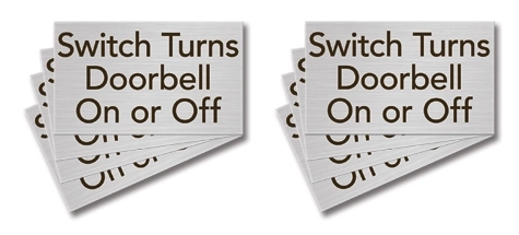 Doorbell Sign - 8 Pack