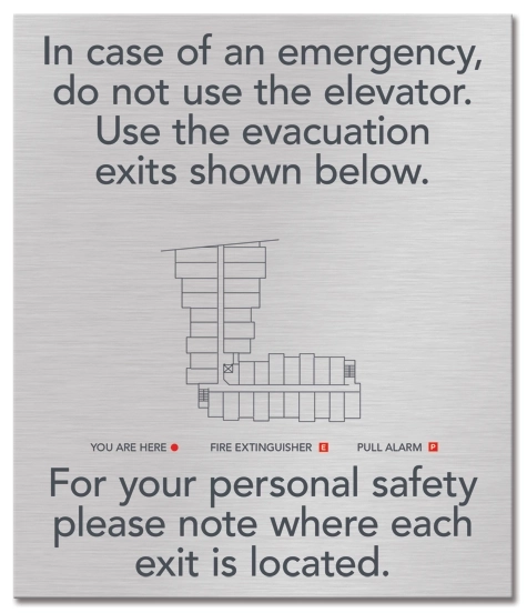 Elevator Evacuation Map (Evacuation Exits)