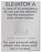 Elevator Evacuation Map (Evacuation Exits)