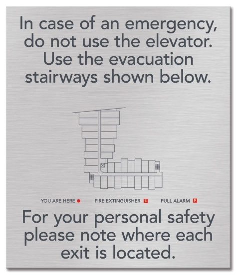 Elevator Evacuation Map (Evacuation Stairways)