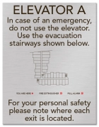 Elevator Evacuation Map (Evacuation Stairways)