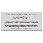 Exception to Sanitization - Florida Code