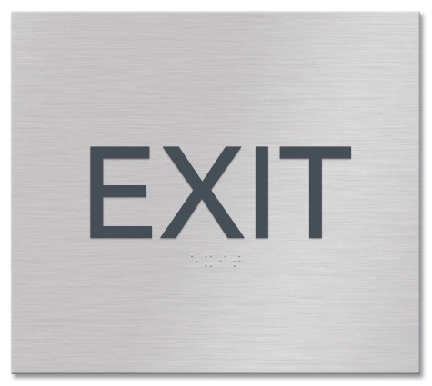 "Exit" Egress Sign - CA Compliant