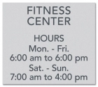 Exterior Common Room Sign w/Hours