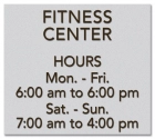 Exterior Common Room Sign w/Hours