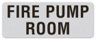 Fire Pump Room Label