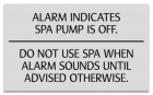 Florida Spa Alarm Rules Sign