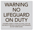 Idaho No Lifeguard Warning Sign