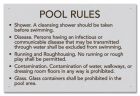 Idaho Pool Rules Sign