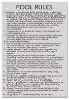 Illinois Pool Rules Sign