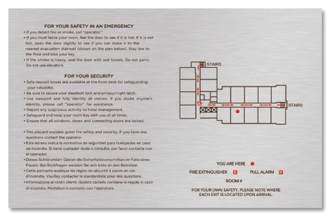 In-Room Evacuation Plan