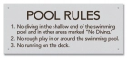 Iowa Pool Rules Sign