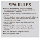 Iowa Spa Rules Sign
