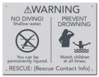 ISPSC No Diving Sign for Pools