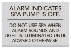 ISPSC Spa and Hot Tub Alarm Sign