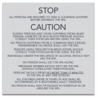 Jefferson County, Alabama Spa Rules Sign