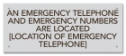 Kentucky Emergency Phone Location Sign