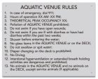 MAHC Aquatic Venue Rules Sign