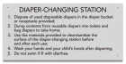 MAHC Diaper-Changing Station Signage