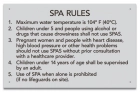 MAHC Spa Rules Sign
